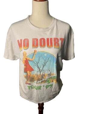 No Doubt Tragic Kingdom Tour '97 Graphic T-Shirt MD White